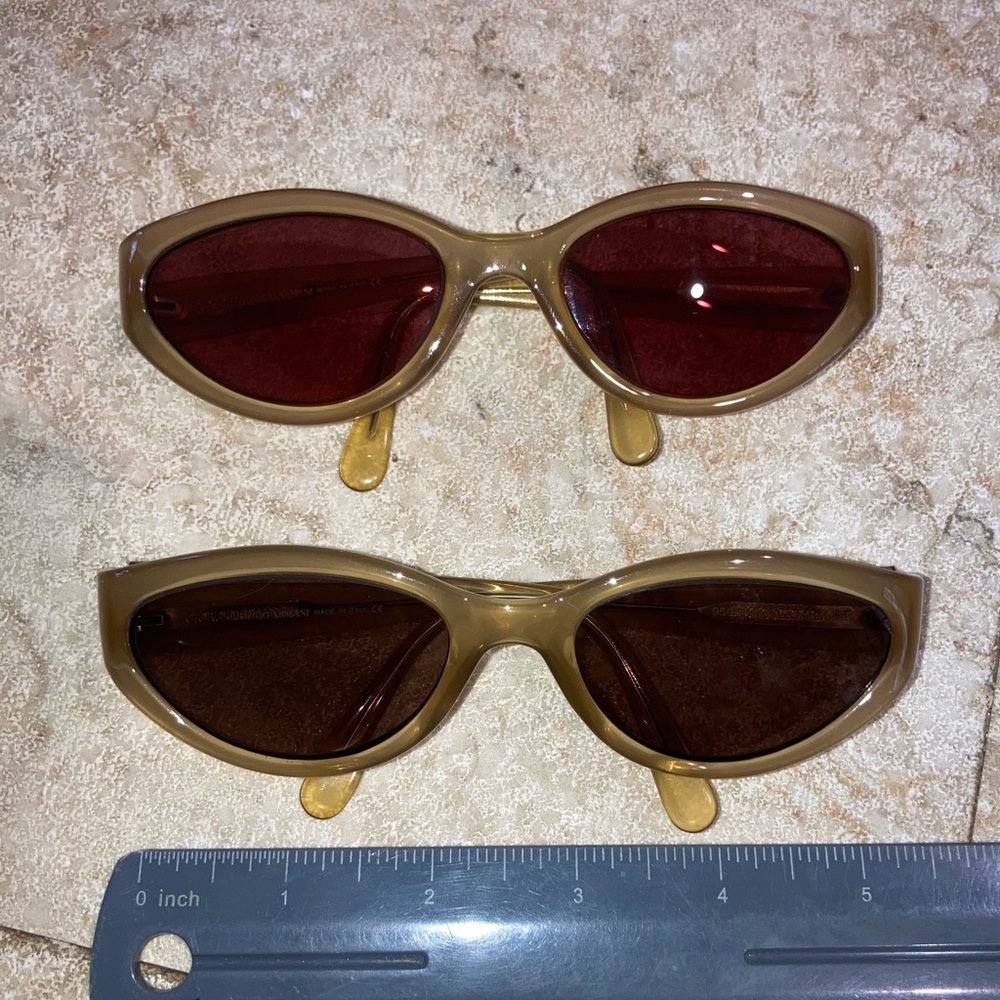 Bundle of 2 Giorgio Armani sunglasses.